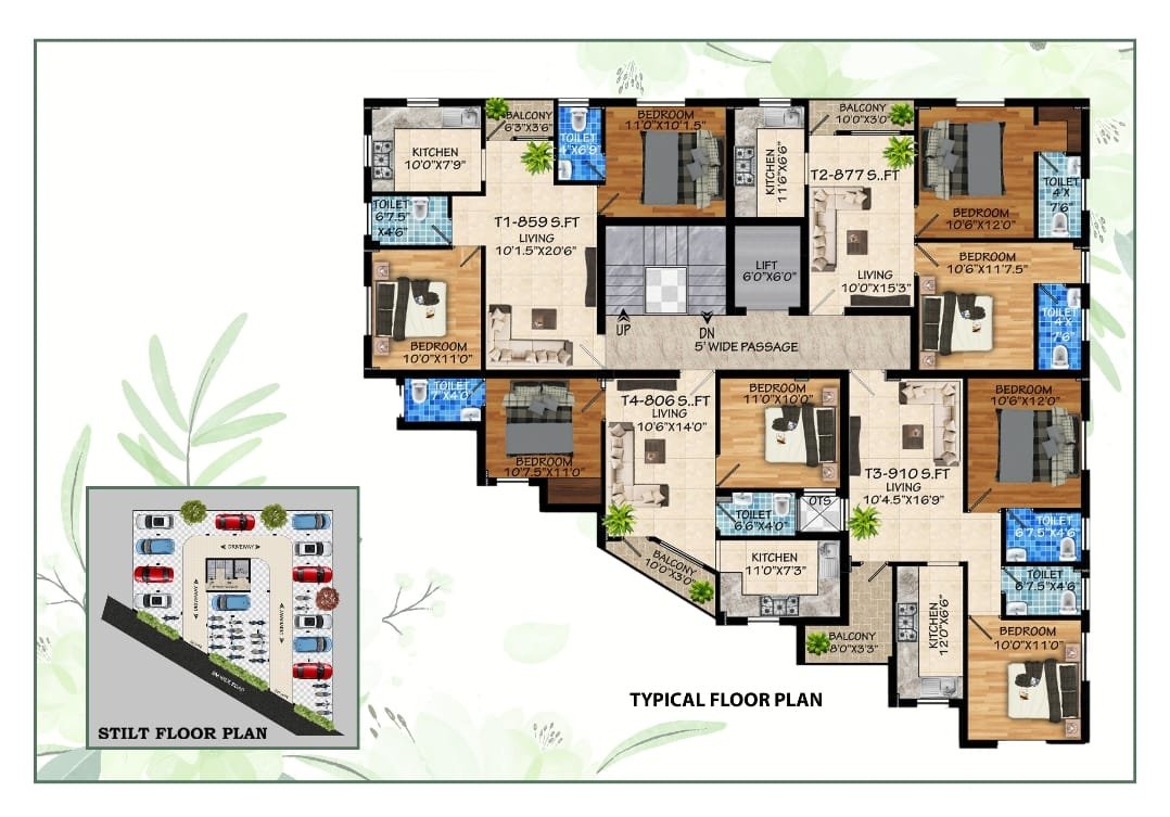 Floor Plan 910.00