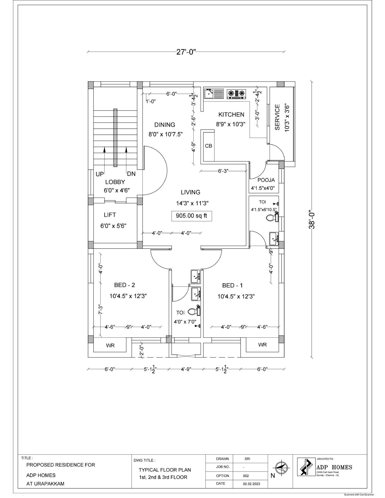 Floor Plan 905.00
