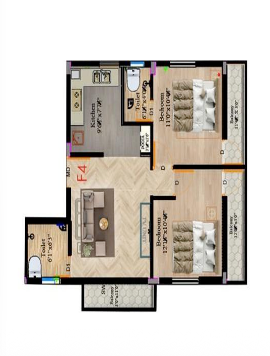 Floor Plan 918.75