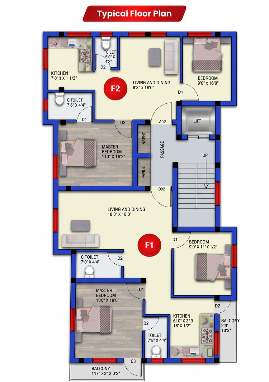 Floor Plan 980.00